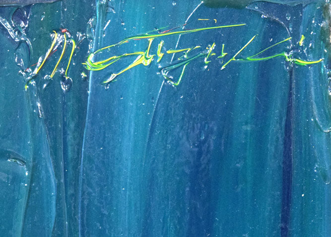 鈴木マサハル「インカの女」油絵・F15号 サイン拡大画像