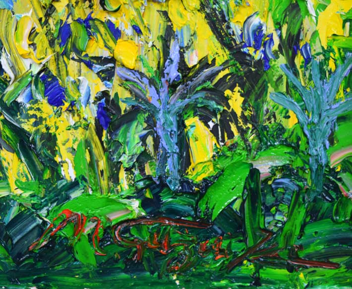 鈴木マサハル「NICE(フランス)」油絵・F30号 サイン部分