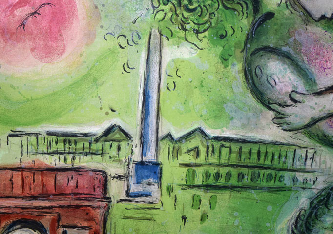 マルク・シャガール(Marc Chagall)「ロミオとジュリエット」リトグラフ 拡大画像4