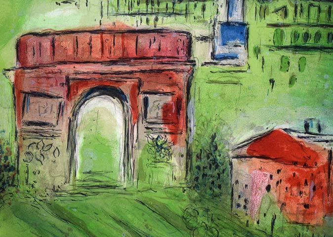 マルク・シャガール(Marc Chagall)「ロミオとジュリエット」リトグラフ 拡大画像5