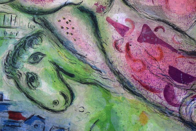 マルク・シャガール(Marc Chagall)「ロミオとジュリエット」リトグラフ 拡大画像6