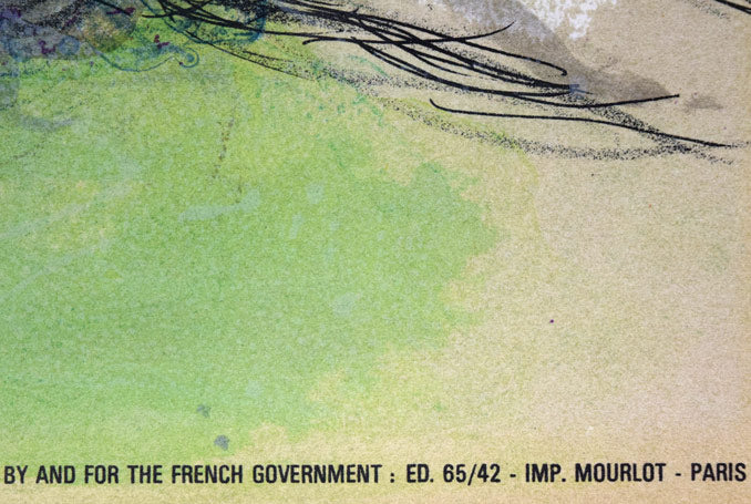 マルク・シャガール(Marc Chagall)「ロミオとジュリエット」リトグラフ シート下部分 拡大画像4