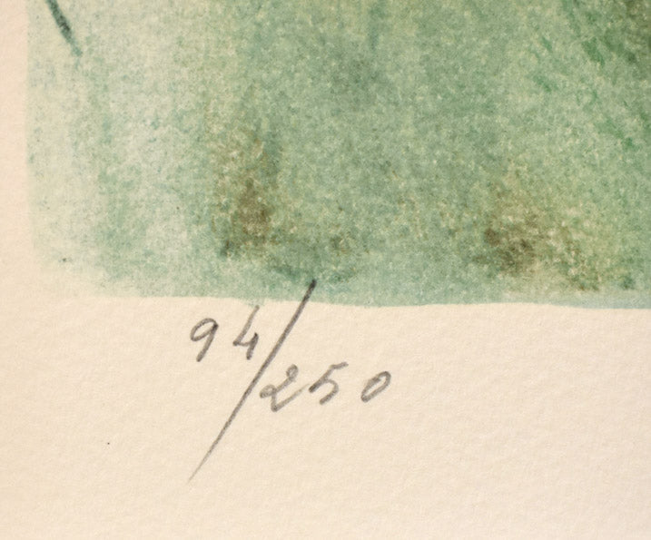 ベルナール シャロワ(BERNARD CHAROY)「真珠のネックレス」リトグラフ 限定番号部分(ed,94/250)