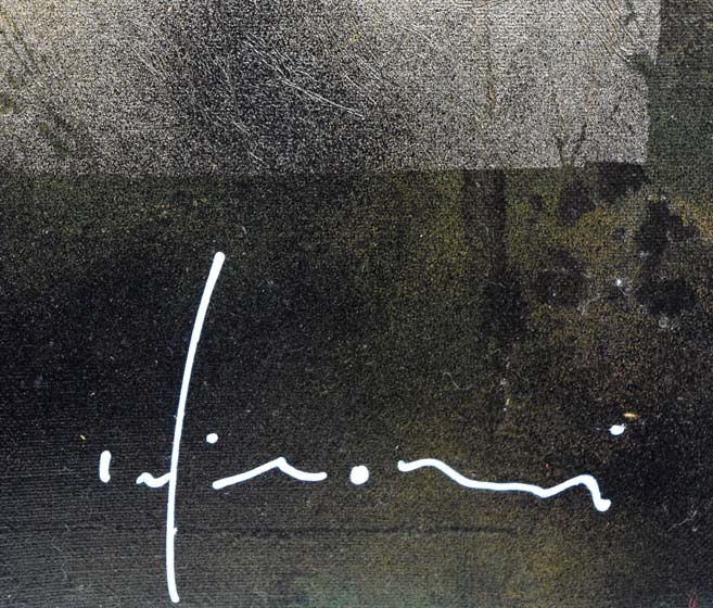 立川広己「薔薇」油絵・F20号 サイン拡大画像