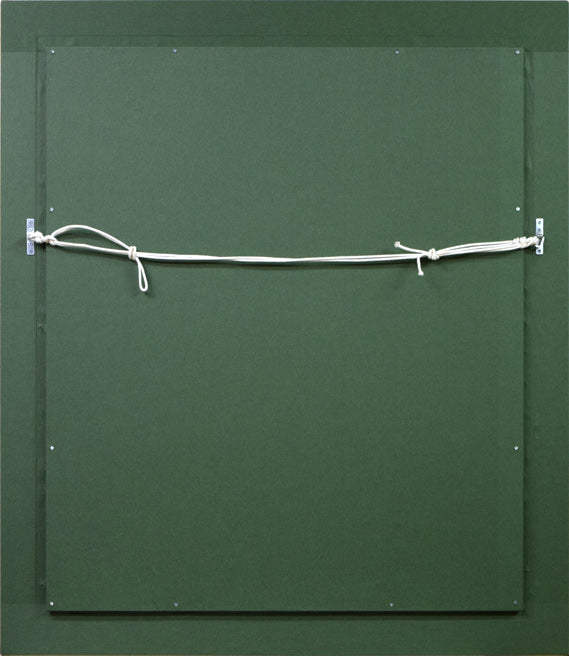 立川広己「薔薇」油絵・F20号 額縁裏側画像