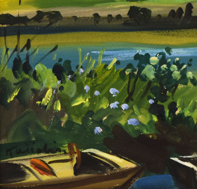 互井開一「ヨーロッパ風景」水彩画・F8号 拡大画像3