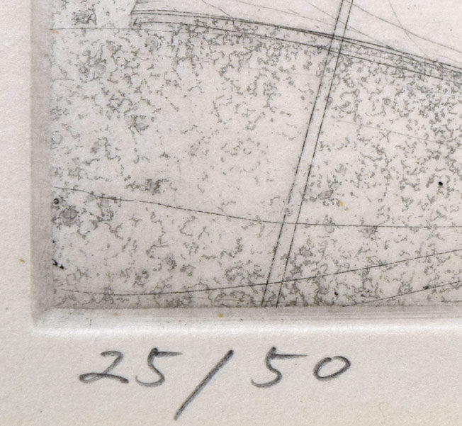 多賀新「地球と人間」銅版画 限定番号(ed,25/50)拡大画像