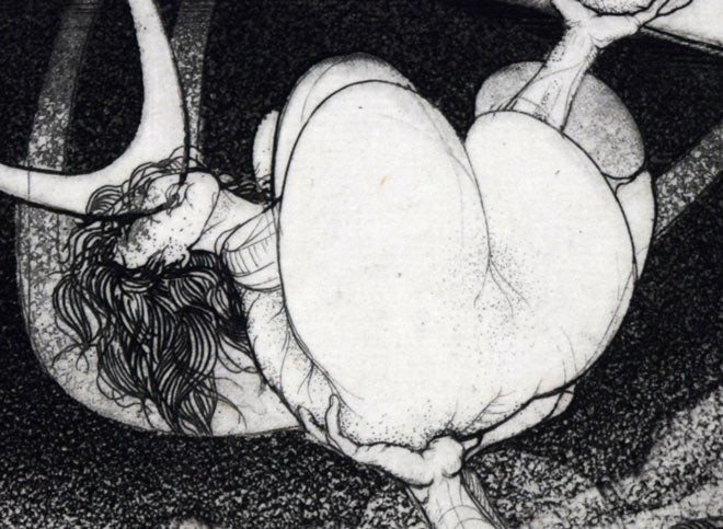 多賀新「地球と人間」銅版画 拡大画像4