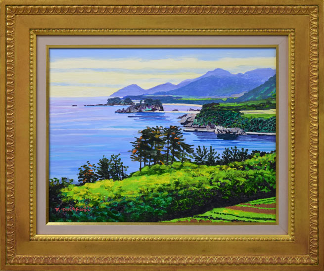 高藤義雄「丹後松島(丹後半島)」油絵・F6号