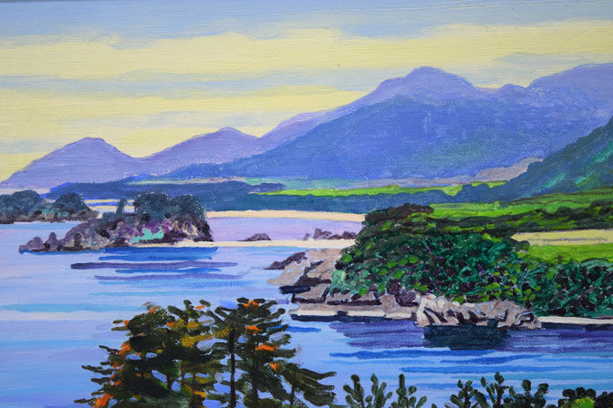 高藤義雄「丹後松島(丹後半島)」油絵・F6号 拡大画像1