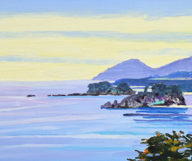 高藤義雄「丹後松島(丹後半島)」油絵・F6号 拡大画像2