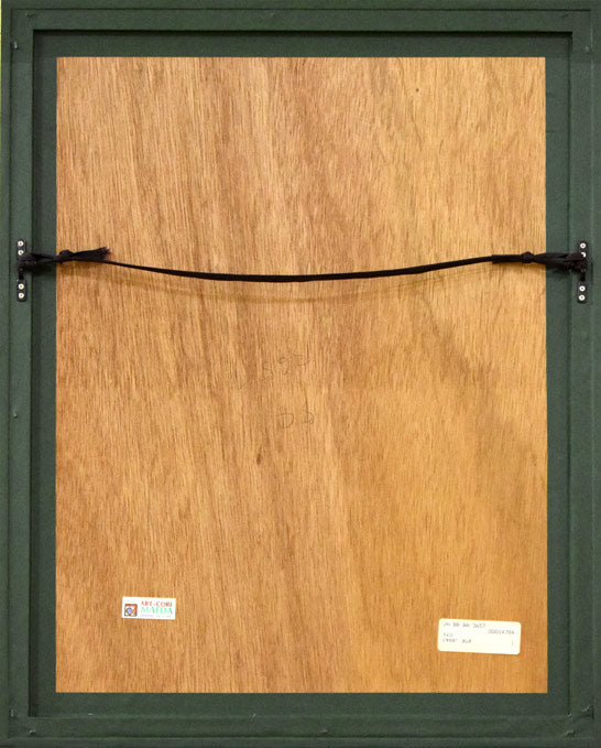 高木義夫「舞妓」リトグラフ 額縁裏側部分