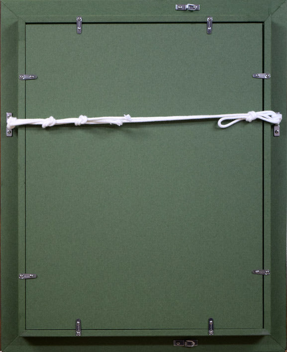 高橋北修「やちぶきの花」油絵・F4号 額縁裏側部分