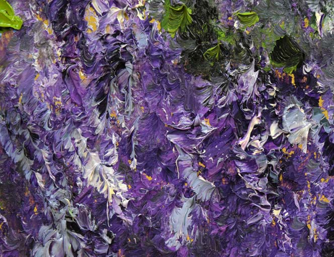 高橋哲夫「ライラック」油絵・F6号 拡大画像4