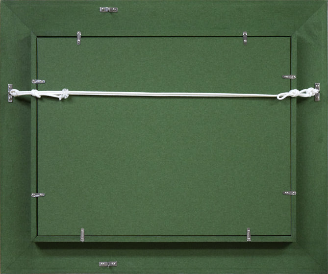 高橋哲夫「ライラック」油絵・F6号 額縁裏側画像