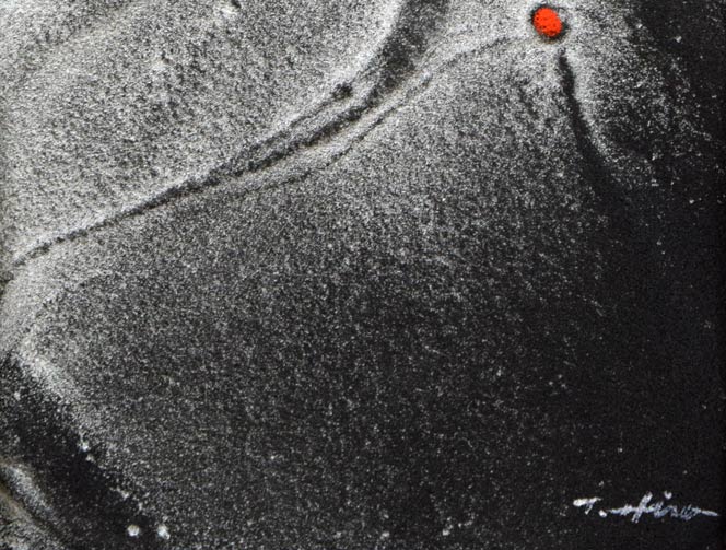 高山洋夫「沈黙の動」アクリルに砂地・SM 拡大画像2