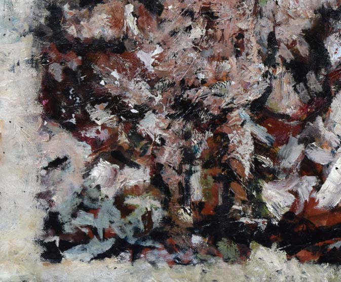 武田伸一「とり‐エチュードⅡ」油絵・F20号 拡大画像3