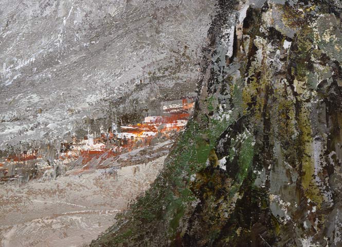 武本春根「望(サン・マリーノ)」油絵・M25号 拡大画像4