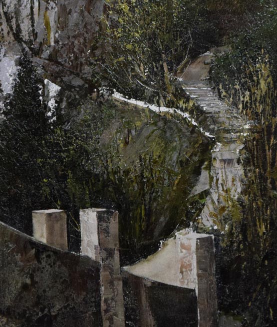 武本春根「望(サン・マリーノ)」油絵・M25号 拡大画像5