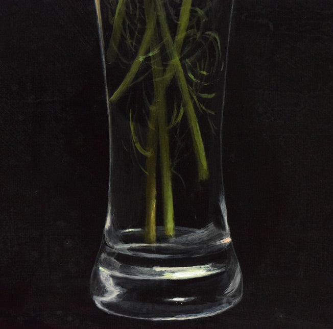 竹尾文夫「コスモス」油絵・F6号 拡大画像6