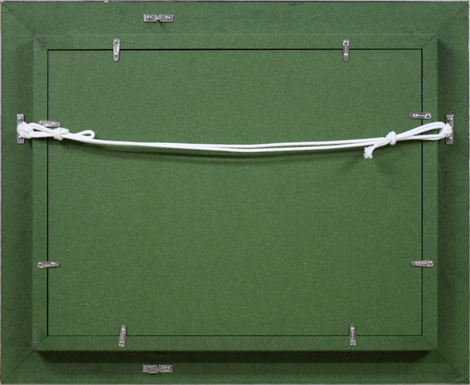 竹尾文夫「プルーン」油絵・F4号 額縁裏側画像