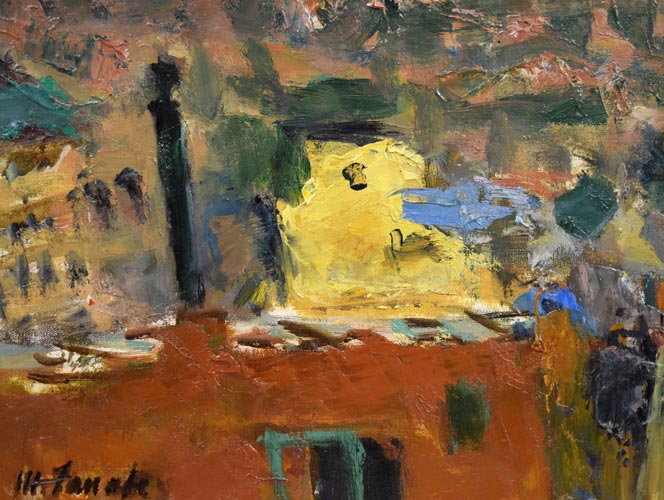 田辺三重松「サクレクール眺望(パリ)」油絵・F10号 拡大画像4