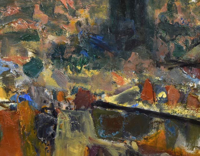 田辺三重松「サクレクール眺望(パリ)」油絵・F10号 拡大画像5