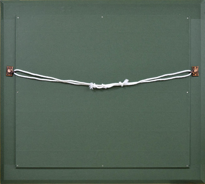 田辺三重松「サクレクール眺望(パリ)」油絵・F10号 額縁裏側画像