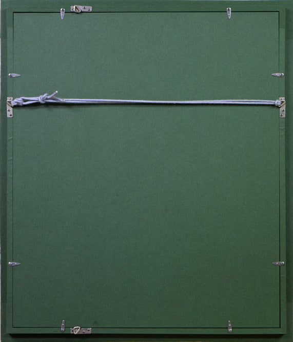 田中岑「バラ」油絵・F6号 額縁裏側部分