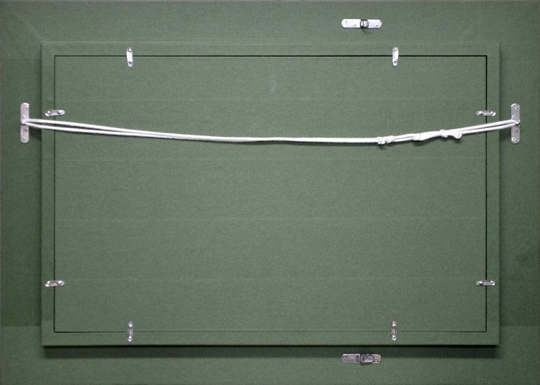 田中義昭「静物」油絵・M8号 額縁裏側