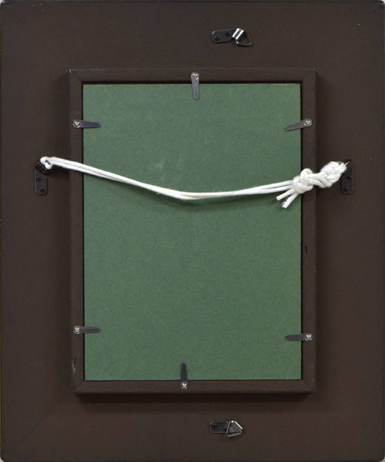 田中善明「バラ」油絵・SM 額縁裏側画像