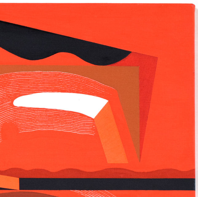 丹野信吾「赤色小宇宙。RED GALAXY.」油絵・S12号 拡大画像2