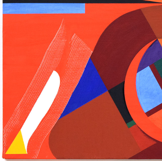 丹野信吾「赤色小宇宙。RED GALAXY.」油絵・S12号 拡大画像3