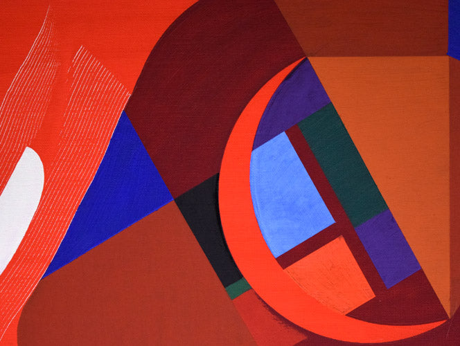 丹野信吾「赤色小宇宙。RED GALAXY.」油絵・S12号 拡大画像8