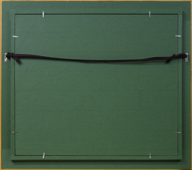 寺井重三「踊り子」油絵・F10号 額縁裏側画像