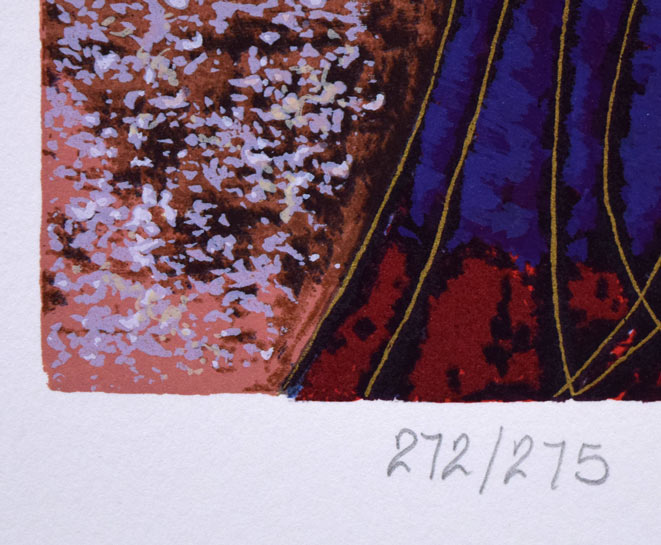 丁紹光「遥かな夢」シルクスクリーン版画 限定番号(ed,272/275)拡大画像