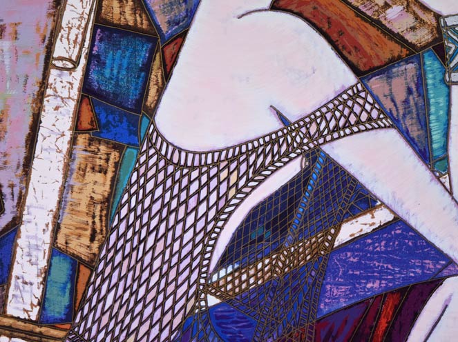 丁紹光「遥かな夢」シルクスクリーン版画 拡大画像2