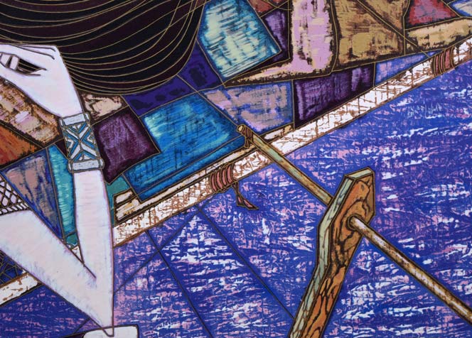 丁紹光「遥かな夢」シルクスクリーン版画 拡大画像3