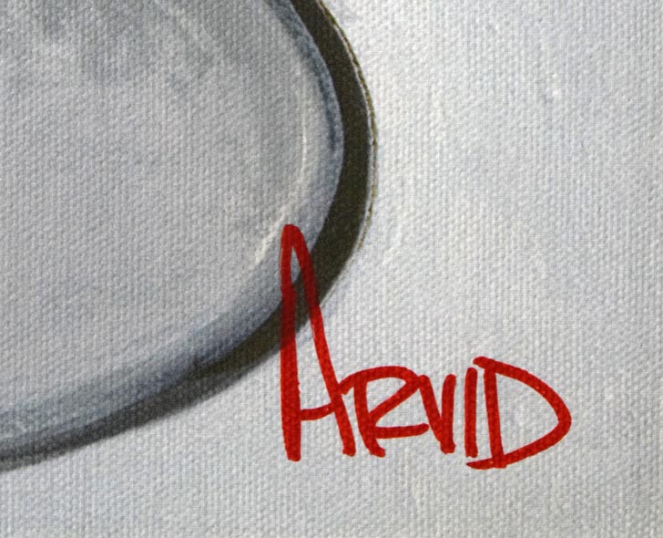 トーマス・アービッド「LET’S GET LOST」ジグレー版画 ペンサイン部分