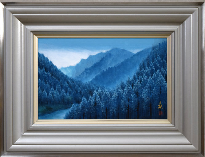 戸田三顕「緑韻」日本画・P4号