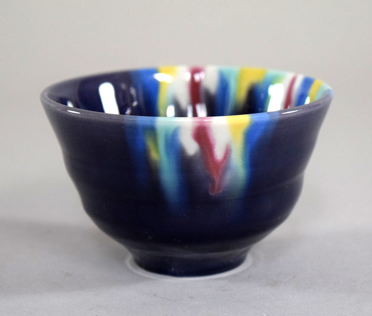 三代徳田八十吉(正彦)「いっぷく碗」共箱 全体画像1