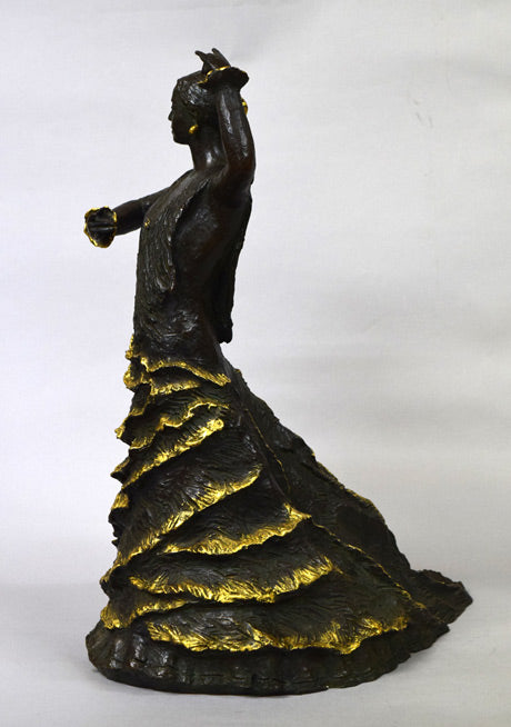 富永直樹「フラメンコ」ブロンズ作品 作品全体画像2