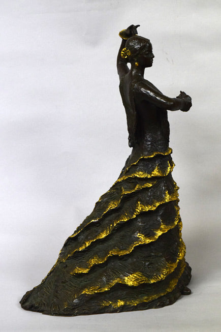富永直樹「フラメンコ」ブロンズ作品 作品全体画像3
