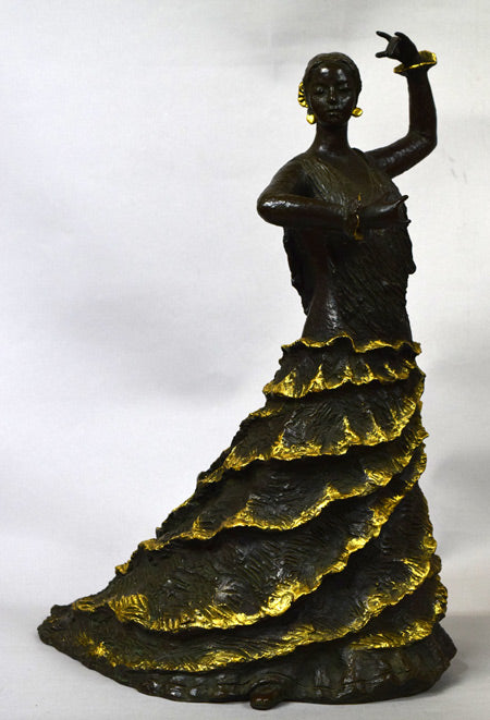 富永直樹「フラメンコ」ブロンズ作品 作品全体画像1