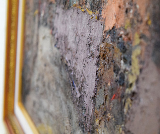 友成晴雄「海の見える風景(神戸)」油絵・P30号 拡大画像4