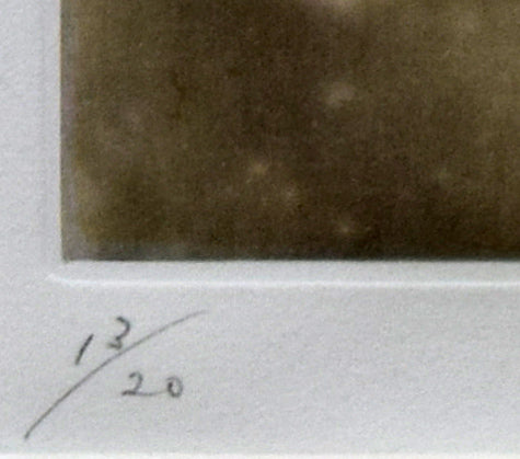 利根山光人「母子像」銅版画 限定番号部分(ed,13/20)