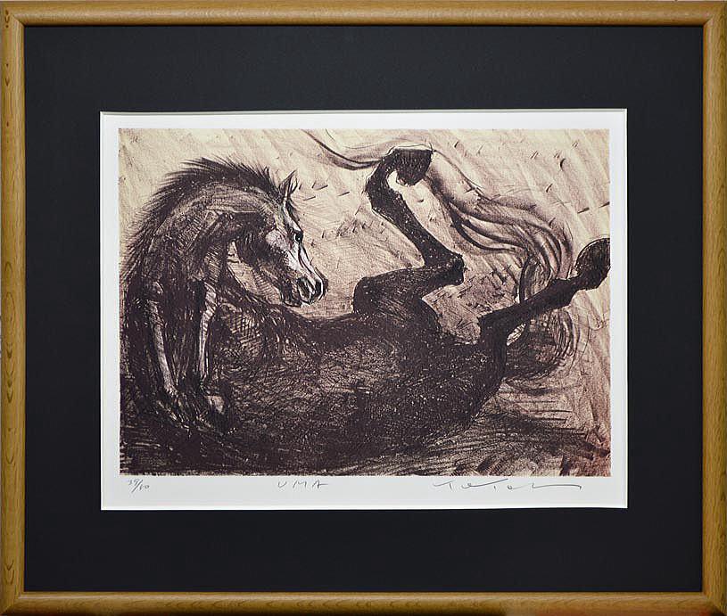 十時孝好「UMA(馬)」リトグラフ