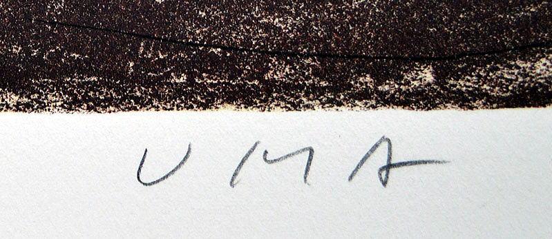 十時孝好「UMA(馬)」リトグラフ タイトル部分