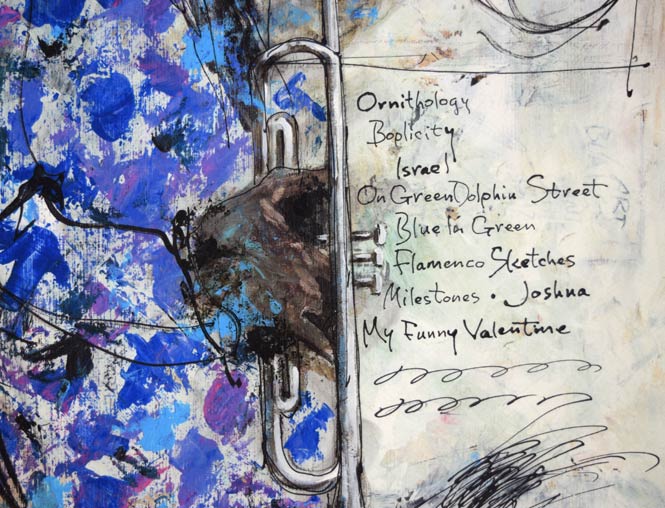 津田耕「アドリブ」ジグレー版画 拡大画像2