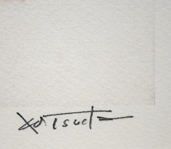 津田耕「Swing」ジグレー版画 本人直筆鉛筆サイン